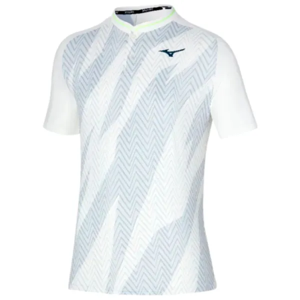 Tricou polo pentru bărbați Mizuno Shadow White photo 1