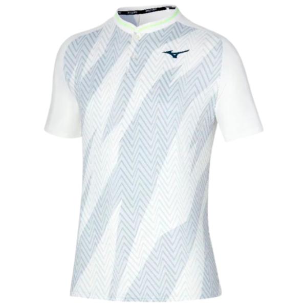 Футболка поло для мужчин Mizuno Shadow White photo 1 Футболка поло для мужчин Mizuno Shadow White photo 1