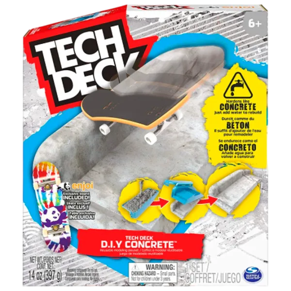 Игровой набор Spin Master Tech Deck D.I.Y. Concrete 6063132 6+/ Разноцветный Black photo 1