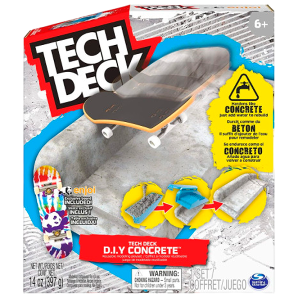 Игровой набор Spin Master Tech Deck D.I.Y. Concrete 6063132 6+/ Разноцветный Black photo 1