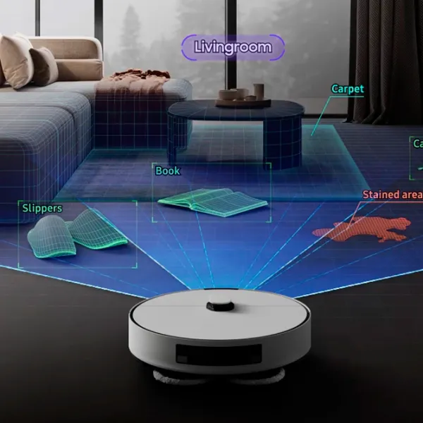 Робот пылесос Samsung BESPOKE Jet BOT Combo / Белый photo 12