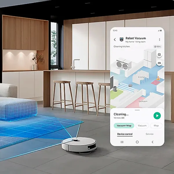 Робот пылесос Samsung BESPOKE Jet BOT Combo / Белый photo 15