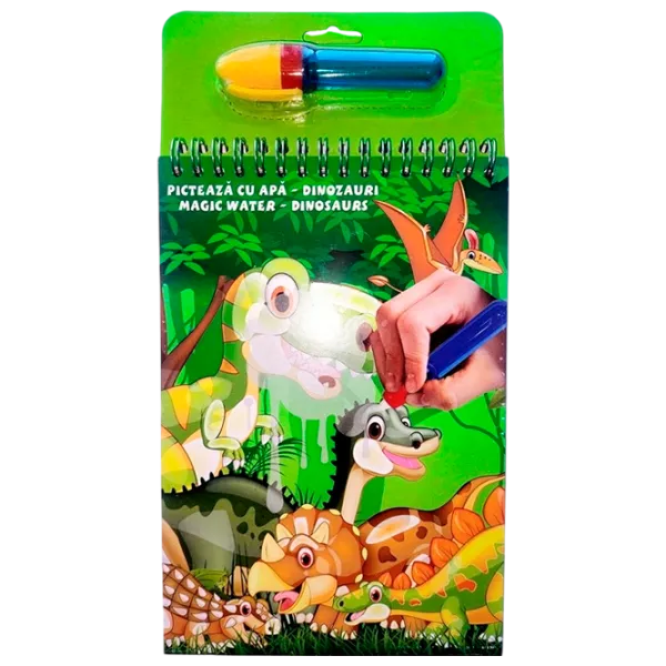 Set de creație Total Office Magic Water Dinosaurs Din31005 3+/ Multicolor Green photo 1