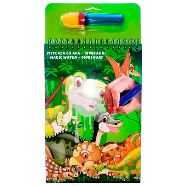 Set de creație Total Office Magic Water Dinosaurs Din31005 3+/ Multicolor Green photo 1