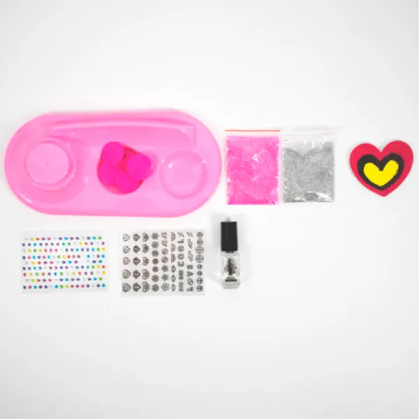 Set de creație ICOM Girl's Creator 2 in 1 Nail Art 7144401 5+/ Multicolor Pink photo 2