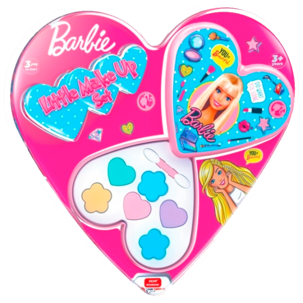 Set de creație Ucar Toys Little Make Up Set Barbie 8695989007113 3+/ Multicolor Pink photo 1