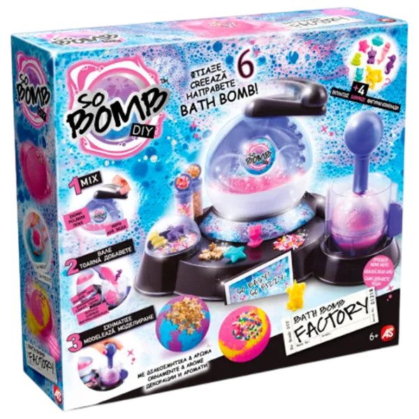 Set de creație As Kids So Bomb DIY Bath Bomb Factory 1863-13105 6+/ Multicolor Multicolor photo 1