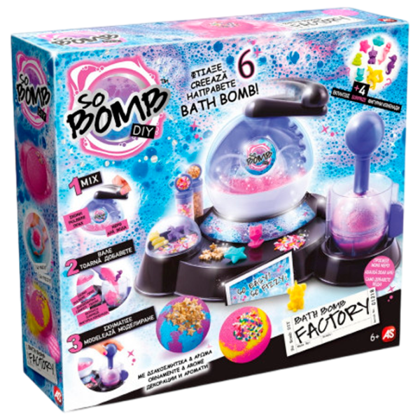 Set de creație As Kids So Bomb DIY Bath Bomb Factory 1863-13105 6+/ Multicolor Multicolor photo 1