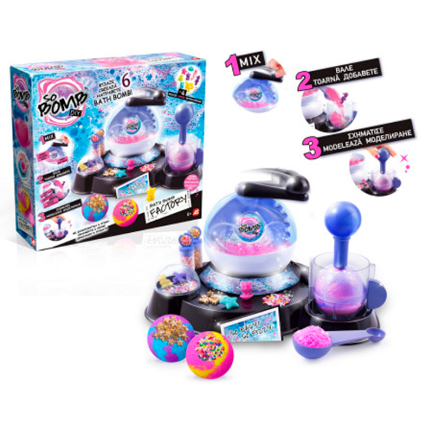 Set de creație As Kids So Bomb DIY Bath Bomb Factory 1863-13105 6+/ Multicolor Multicolor photo 2
