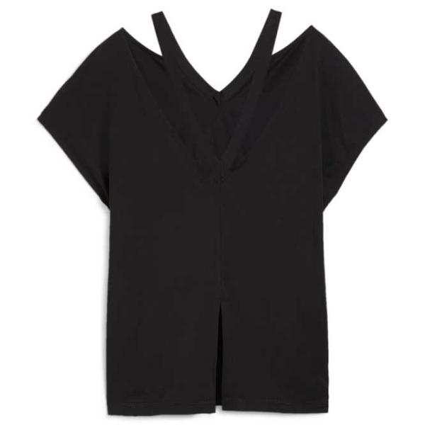 Tricou pentru femei Puma Studio Fashion Tee 94% poliester, 6% elastan/ Black photo 2