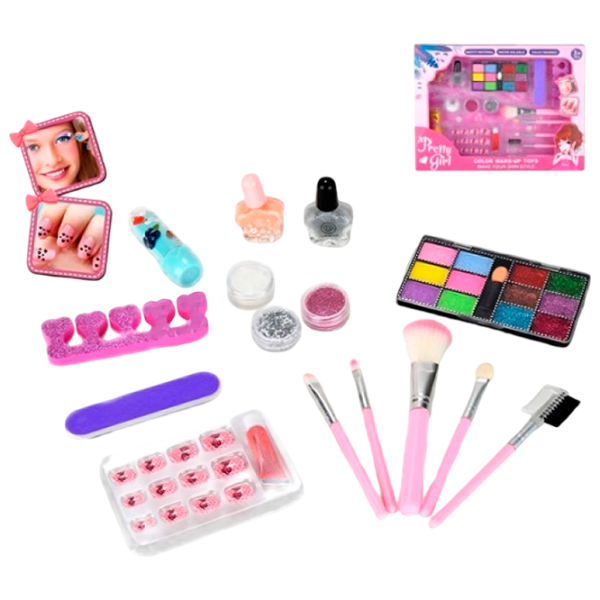 Set de creație Optmarket Pretty The Girl Set de frumusețe ДЕ05.425 6+/ Multicolor Pink photo 1