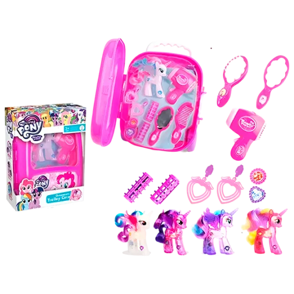 Set de creație Optmarket Trolley Case My Little Pony ДЕ05.269 3+/ Multicolor Pink photo 1