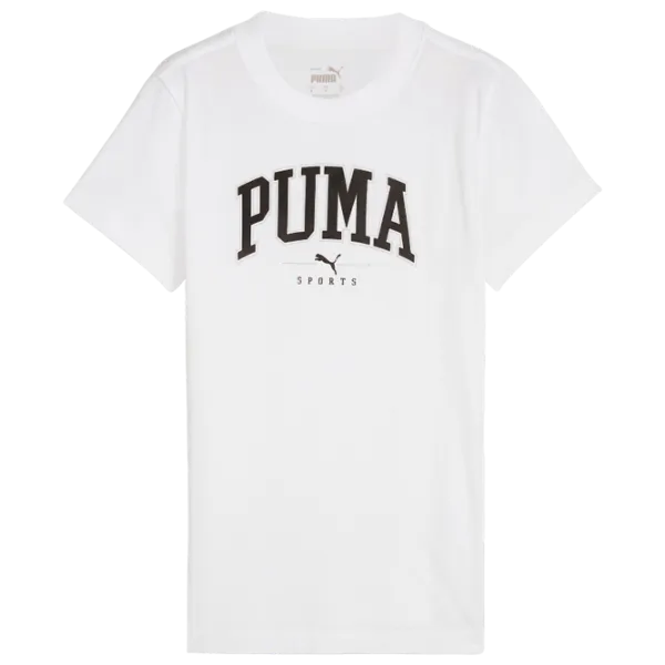 Tricou pentru femei Puma Squad Graphic Tee 100% bumbac/ White photo 1