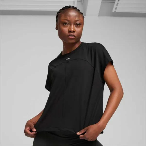 Tricou pentru femei Puma CLOUDSPUN Mix Tee 6% elastan/ Black photo 4