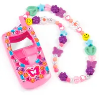 Креативный набор Make It Real Applicator Stories in Antenna Flip Phone Lip Gloss Set and DIY Lanyard 2329M 6+/ Разноцветный Зеленый photo 3