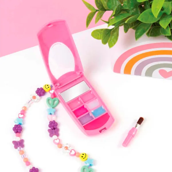 Креативный набор Make It Real Applicator Stories in Antenna Flip Phone Lip Gloss Set and DIY Lanyard 2329M 6+/ Разноцветный Зеленый photo 4