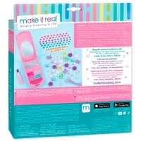 Креативный набор Make It Real Applicator Stories in Antenna Flip Phone Lip Gloss Set and DIY Lanyard 2329M 6+/ Разноцветный Зеленый photo 6