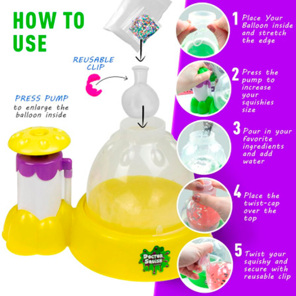 Set de creație Doctor Squish Squishy Maker Make Your Own Squishies 38038 8+/ Multicolor Multicolor photo 7