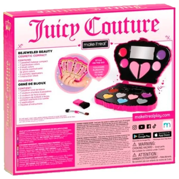 Set de creație Make It Real Juicy Couture Bejeweled Beauty Cosmetic Compact 4475M 8+/ Multicolor Pink photo 3