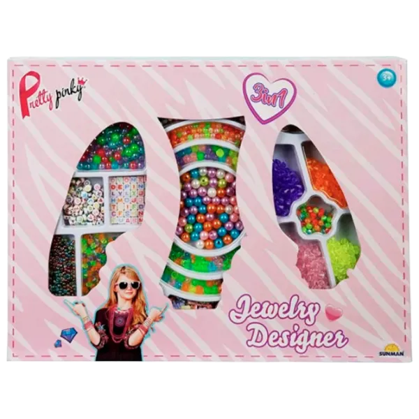 Set de creație Noriel Pretty Pinky Jewelry Designer S00033801 3+/ Multicolor Pink photo 1