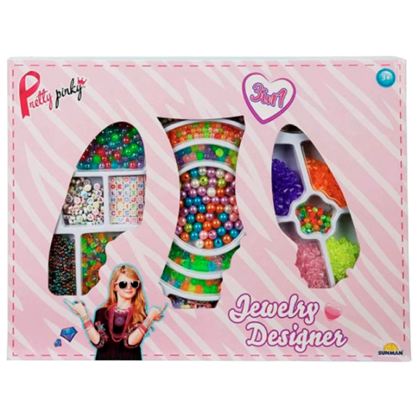 Set de creație Noriel Pretty Pinky Jewelry Designer S00033801 3+/ Multicolor Pink photo 1