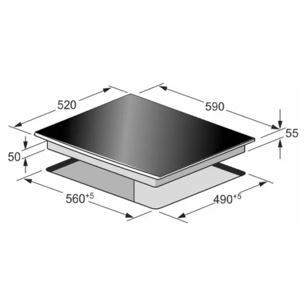 Plită încorporabilă electrică Kaiser KCT 6715 F Ara 6500 W/ Gray photo 5