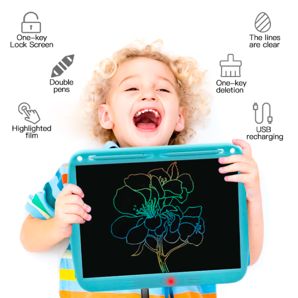 Tabletă grafică Helmet Kids Color Painting Board X-16 3+/ Black photo 7