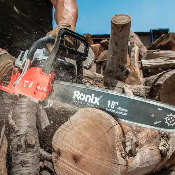 Fierăstrău cu lanţ Ronix RONIX 4647 pe benzină/ Red photo 7