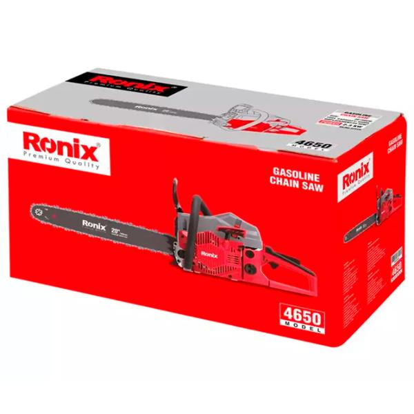 Fierăstrău cu lanţ Ronix RONIX 4650 pe benzină/ Red photo 3