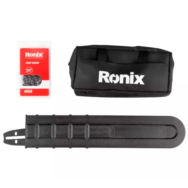 Fierăstrău cu lanţ Ronix RONIX 4650 pe benzină/ Red photo 5