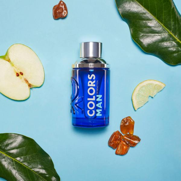 Parfum pentru bărbați Benetton Colors Man Blue Apă de toaletă / Lemnos photo 4