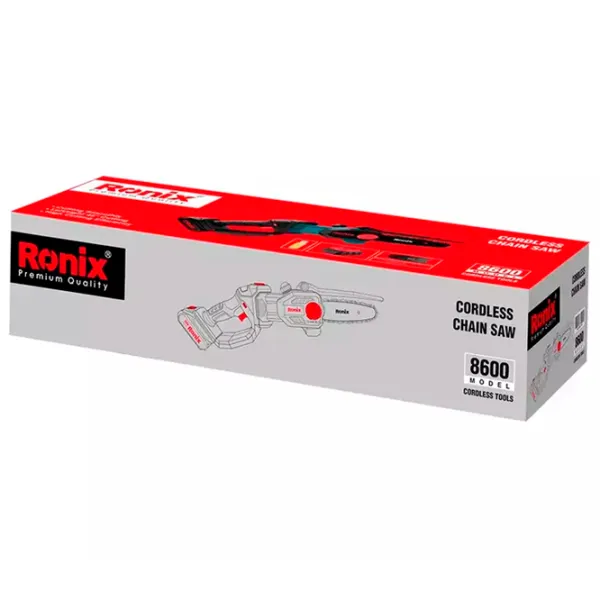 Fierăstrău cu lanţ Ronix RONIX 8600 cu acumulator/ Black photo 3