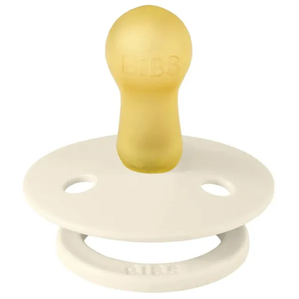 Соска круглая Bibs Studio Colour 12015104 Для девочек/ 6 месяцев - 18 месяцев/ Латекс/ Слоновая кость photo 3