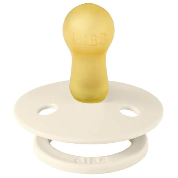 Соска круглая Bibs Studio Colour 12015104 Для девочек/ 6 месяцев - 18 месяцев/ Латекс/ Слоновая кость photo 3