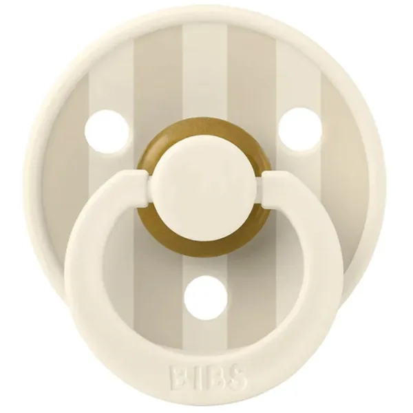 Соска круглая Bibs Studio Colour 12015104 Для девочек/ 6 месяцев - 18 месяцев/ Латекс/ Слоновая кость photo 4