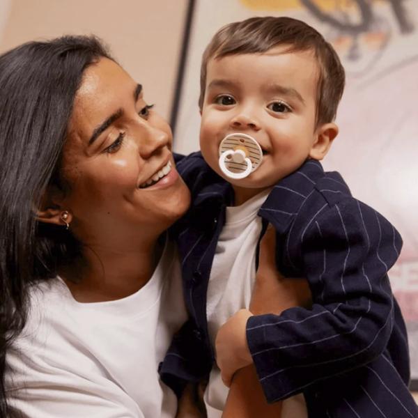 Соска круглая Bibs Studio Colour 12015104 Для девочек/ 6 месяцев - 18 месяцев/ Латекс/ Слоновая кость photo 6