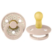 Соска круглая Bibs Studio Colour 10018244C Для девочек/ 0 месяцев - 6 месяцев/ Латекс/ Blush Pink