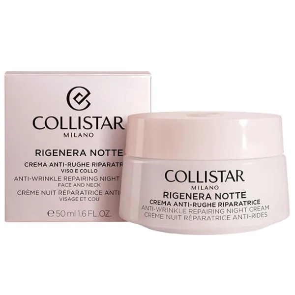 Cremă pentru față Collistar Anti wribkle repairing night cream Toate tipurile/ 50 ml photo 2 Cremă pentru față Collistar Anti wribkle repairing night cream Toate tipurile/ 50 ml photo 2