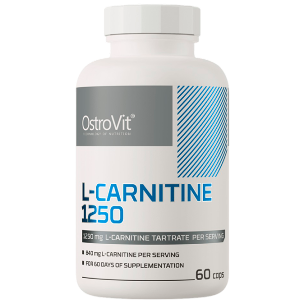 Жиросжигатели OstroVit L-Carnetine 1250 (5903246222401) 60 photo 1