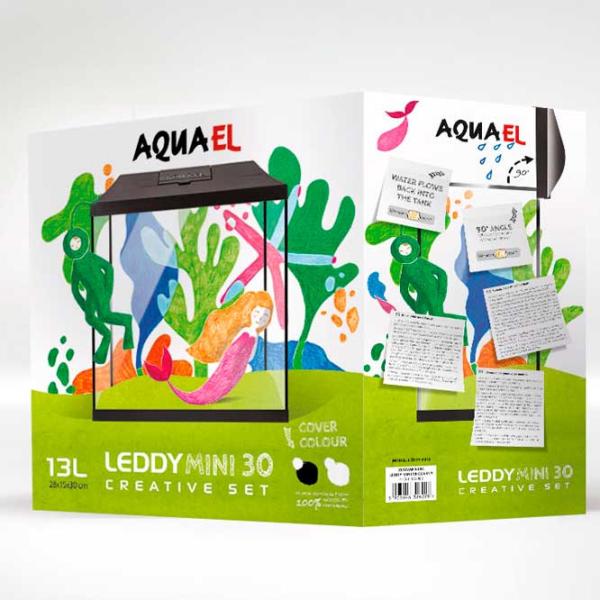 Acvariu Aquael LEDDY MINI 30 13 l/ Black photo 2