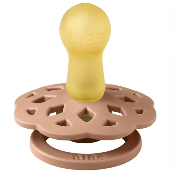 Suzetă cu tetina rotundă Bibs Boheme 240108 Unisex/ 6 luni - 18 luni/ Latex/ Peach photo 3