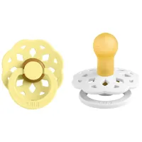 Соска круглая Bibs Boheme 240121 Унисекс/ 6 месяцев - 18 месяцев/ Латекс/ Белый