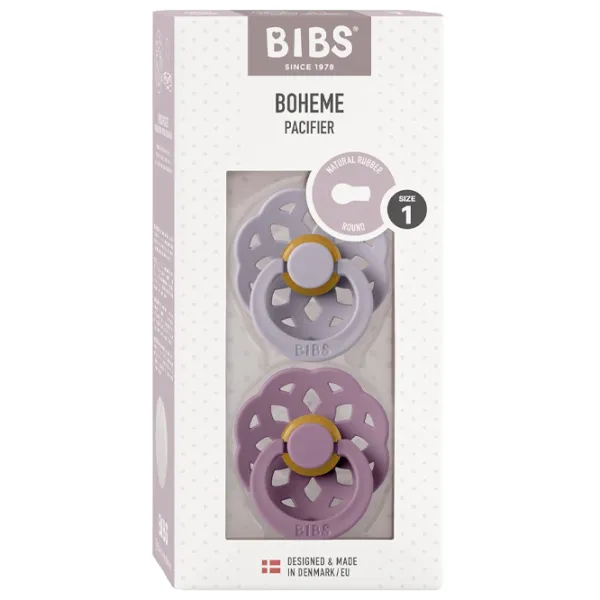 Соска круглая Bibs Boheme 230131 Унисекс/ 0 месяцев - 6 месяцев/ Латекс/ Mauve photo 4