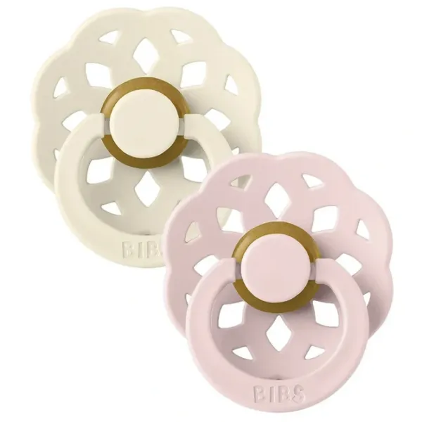Suzetă cu tetina rotundă Bibs Boheme 230107 Pentru fetițe/ 0 luni - 6 luni/ Latex/ Ivory photo 2