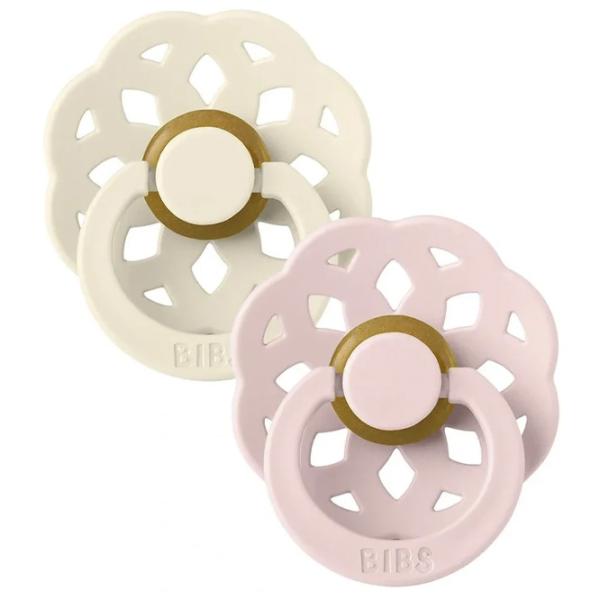 Suzetă cu tetina rotundă Bibs Boheme 230107 Pentru fetițe/ 0 luni - 6 luni/ Latex/ Ivory photo 2