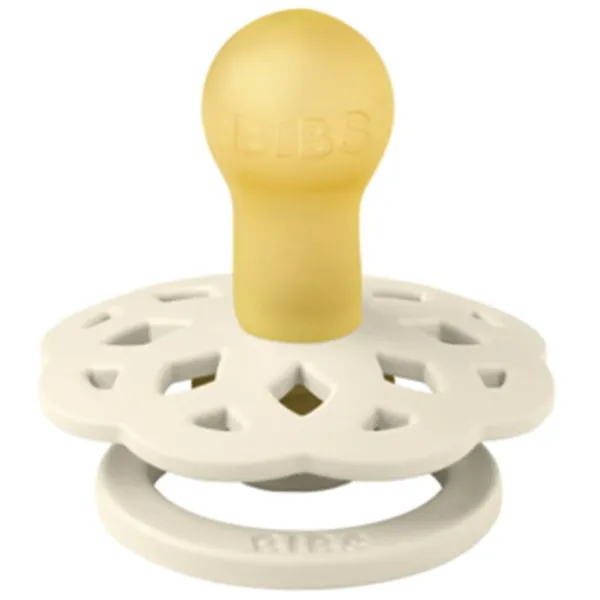 Suzetă cu tetina rotundă Bibs Boheme 230107 Pentru fetițe/ 0 luni - 6 luni/ Latex/ Ivory photo 5