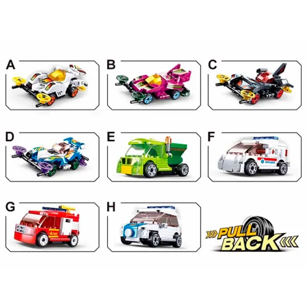 Constructor Sluban Mașină sport Clasic/ Multicolor photo 5