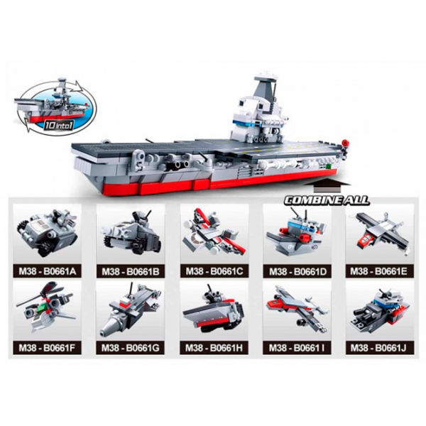 Constructor Sluban Aircraft Carrier Clasic/ Multicolor photo 2