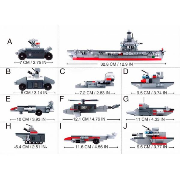 Constructor Sluban Aircraft Carrier Clasic/ Multicolor photo 3