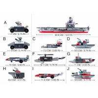 Конструктор Sluban Aircraft Carrier Классический/ Разноцветный photo 3